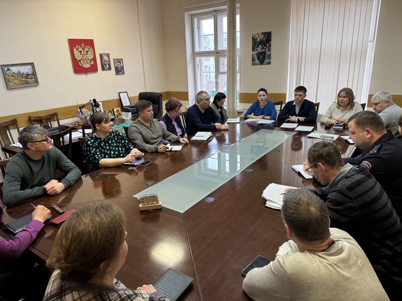 Заседание комиссии по ЧС и ПБ Печорского муниципального округа.